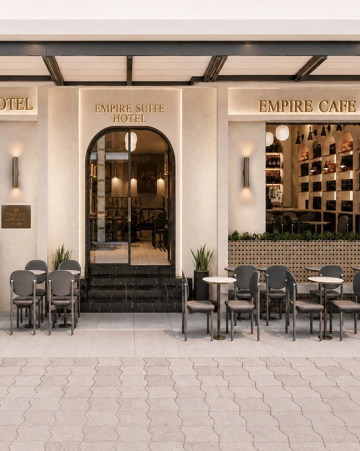 Empire Suite Hotel – Lobby & Café — İç Mimari projesi görseli